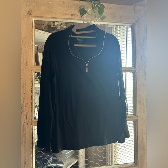 The Tailored Sportsman | Black 1/4 Zip Pullover - Picture 1 of 7